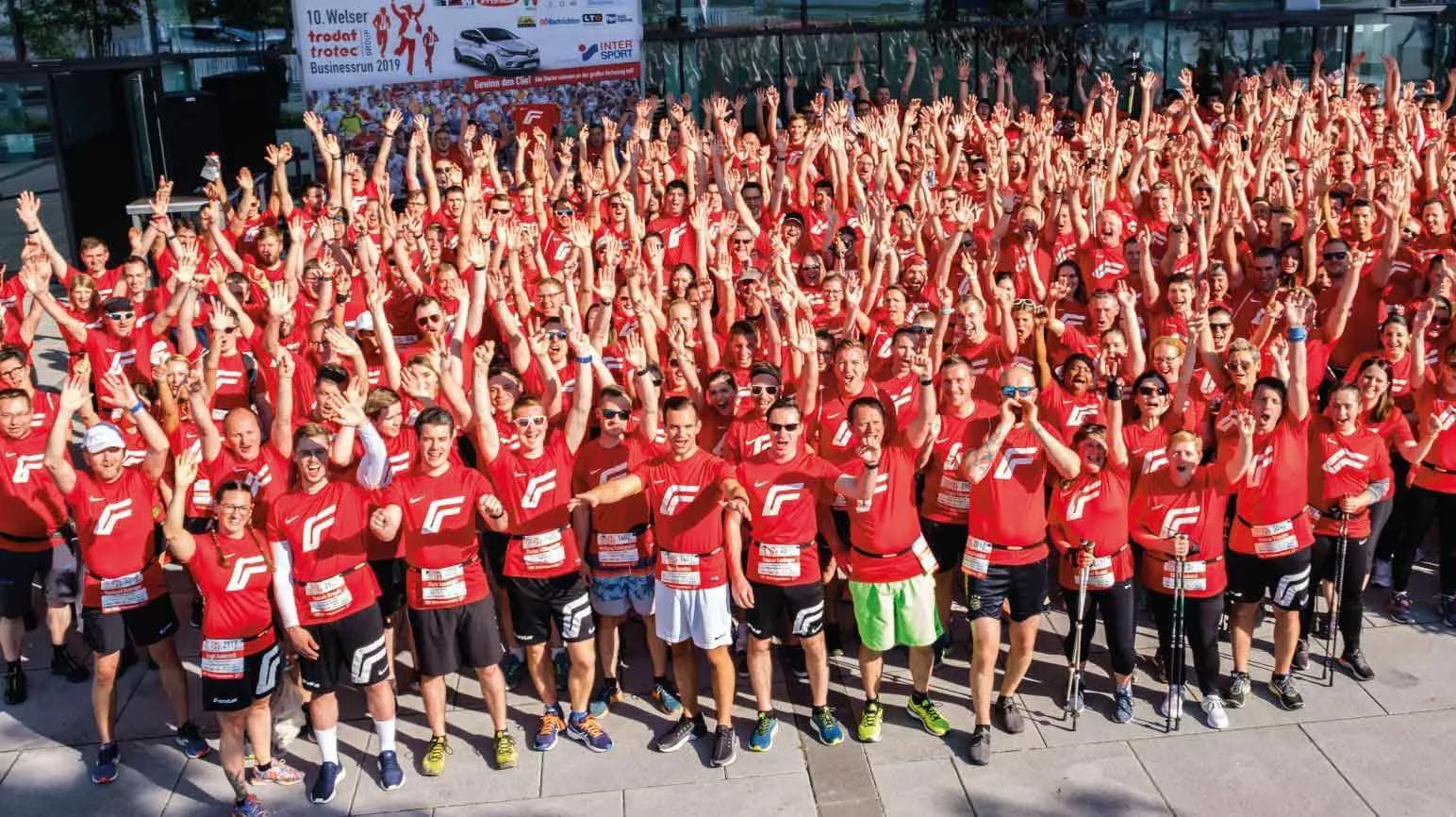 Gruppenfoto beim Welser Businessrun