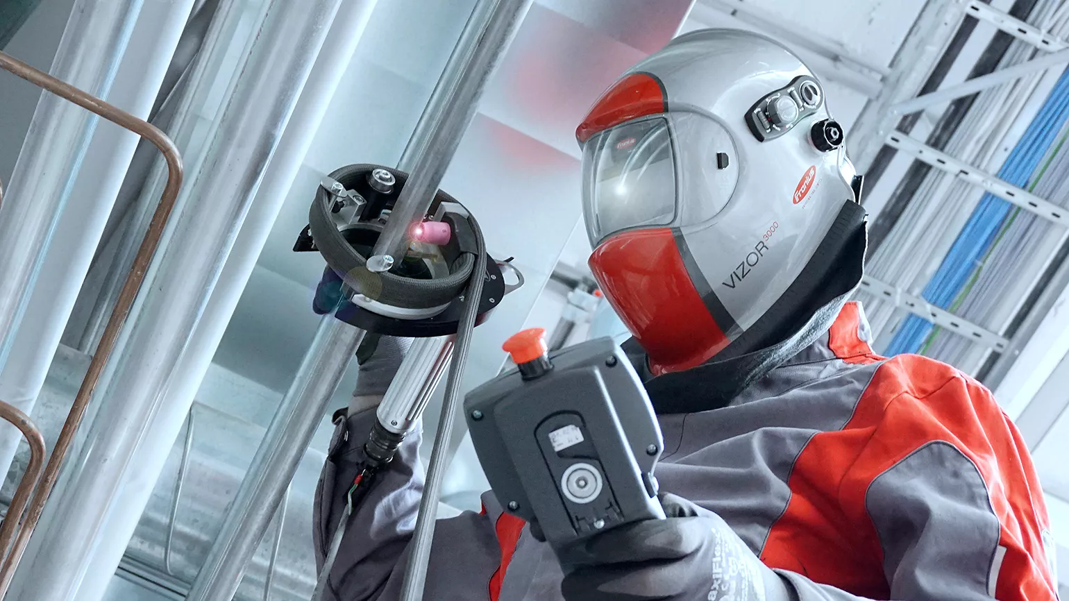 open weld head FOH, mechanized TIG orbital welding 